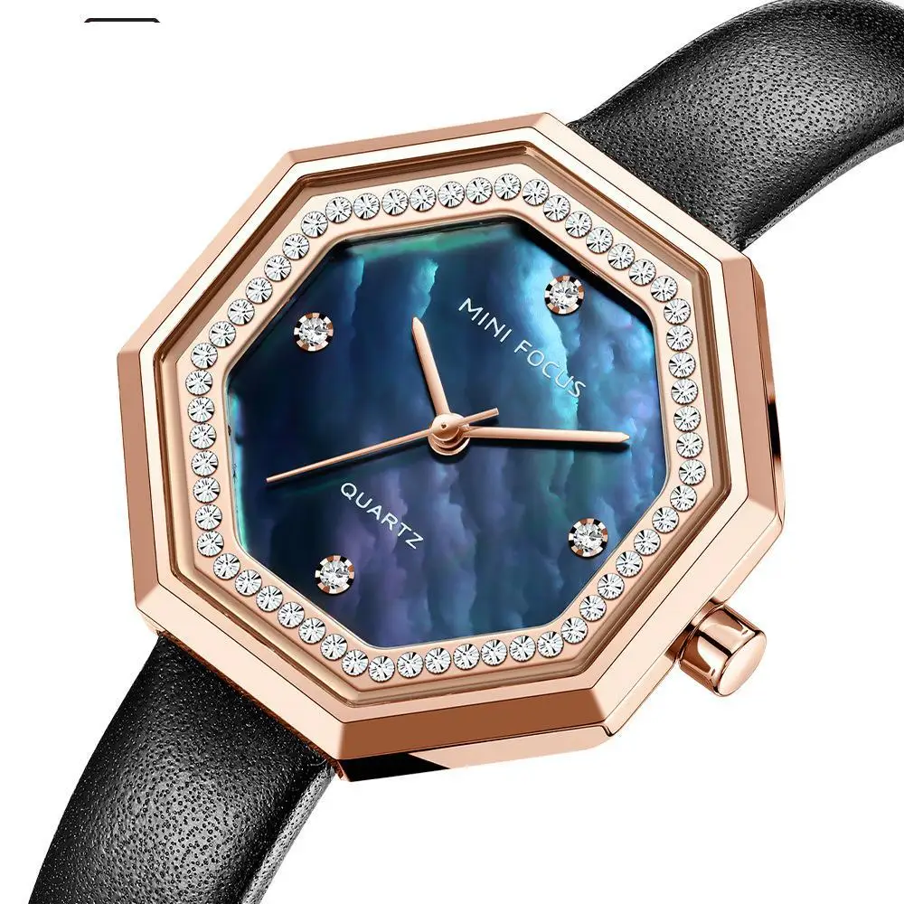 The new creative watch fashion sports light luxury women's watch exquisite shell mother-of-pearl surface waterproof calfskin str
The new creative watch fashion sports light luxury women's watch exquisite shell mother-of-pearl surface waterproof calfskin str