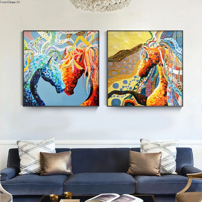 Абстрактная живопись лошади постер богатый модерзм эстетика гостиная украшение Безрамная картина маслом на холсте
Абстрактная живопись лошади постер богатый модерзм эстетика гостиная украшение Безрамная картина маслом на холсте