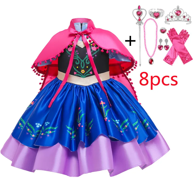 Anna Girls Princess Dress Halloween Party Cosplay Costume Child Baby Girls Birthday Anna Elsa Dress Vestido And Cloak
Anna Girls Princess Dress Halloween Party Cosplay Costume Child Baby Girls Birthday Anna Elsa Dress Vestido And Cloak