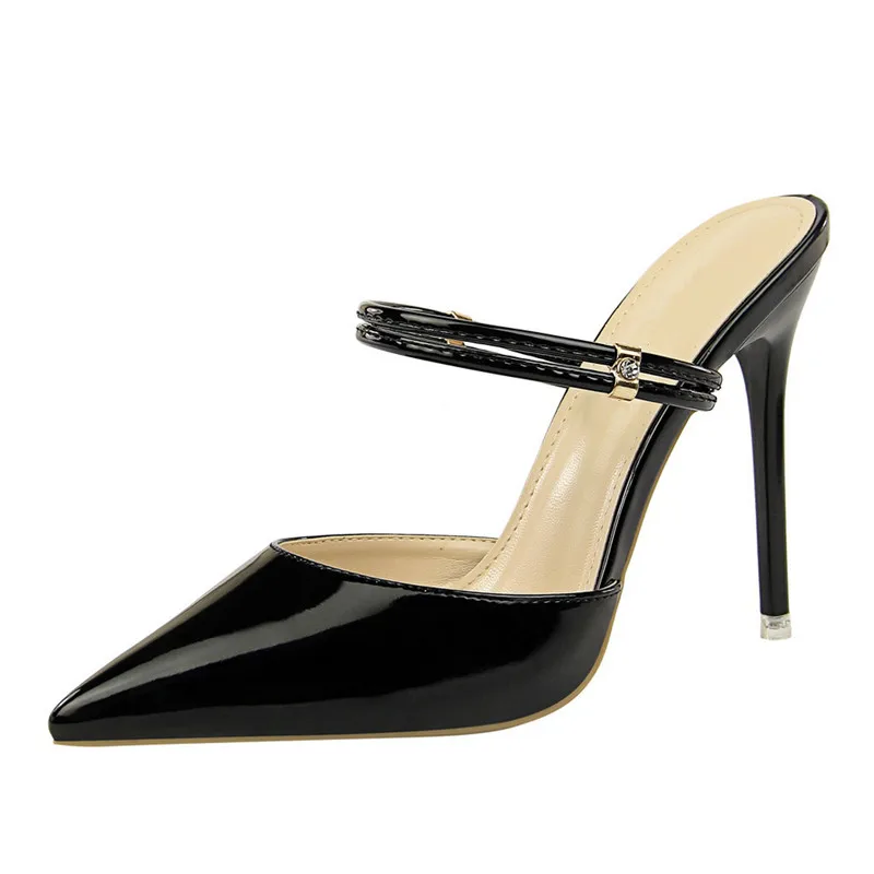 High Heel Slippers Summer Women Elegant Slides Fashion Mature For Female Pointed Toe Thin Heels Ladies Shoes DS-B0230
High Heel Slippers Summer Women Elegant Slides Fashion Mature For Female Pointed Toe Thin Heels Ladies Shoes DS-B0230