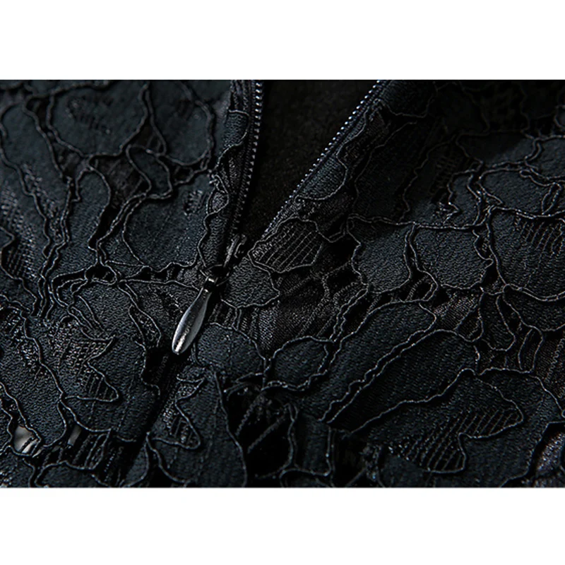 Hollow Out Office Ladies Black Midi Mesh Lace Dress 3/4 Sleeve Summer Casual Elegant Dresses For Women Casual Elegant robe femme
Hollow Out Office Ladies Black Midi Mesh Lace Dress 3/4 Sleeve Summer Casual Elegant Dresses For Women Casual Elegant robe femme