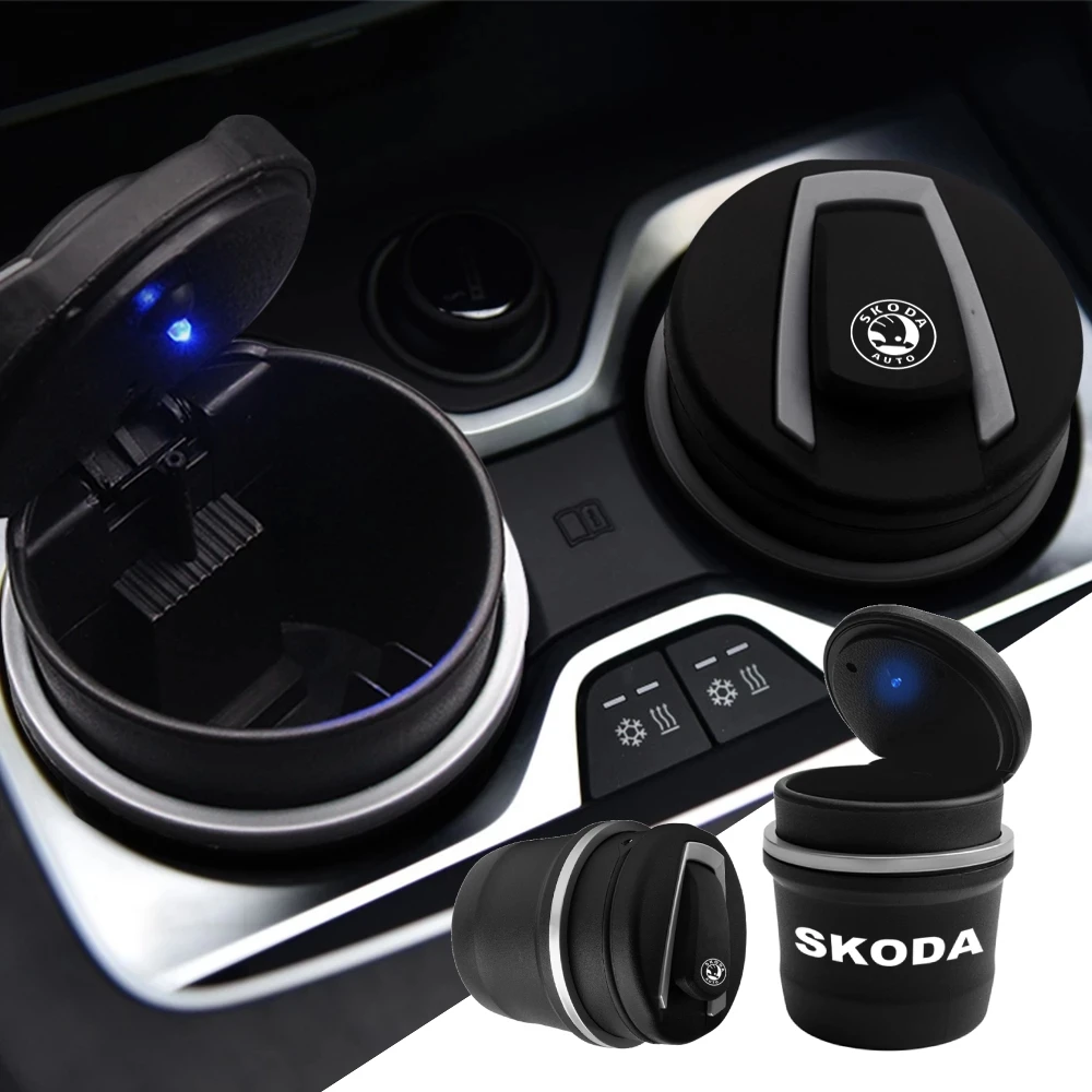 Car Portable LED Light Ashtray Garbage Cigarette Coin Storage Cup For Skoda Octavia Kodiaq Fabia Rapid Superb A5 A7 Kamiq Karoq
Car Portable LED Light Ashtray Garbage Cigarette Coin Storage Cup For Skoda Octavia Kodiaq Fabia Rapid Superb A5 A7 Kamiq Karoq