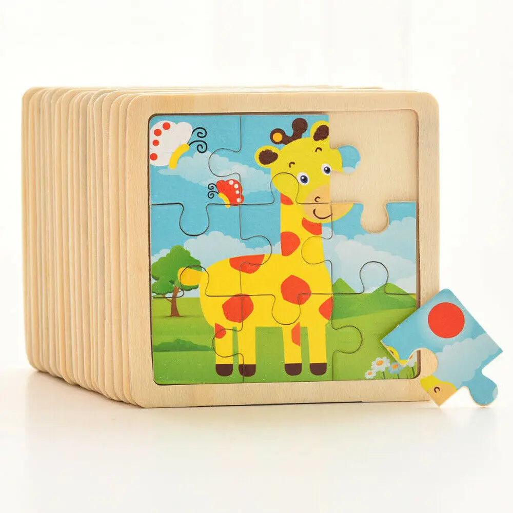 Hot Sale 9pcs Of Wood Puzzle Baby Young Children Early Lessons Learned Intelligence Cartoon Animal Puzzle Wooden Toys
Hot Sale 9pcs Of Wood Puzzle Baby Young Children Early Lessons Learned Intelligence Cartoon Animal Puzzle Wooden Toys