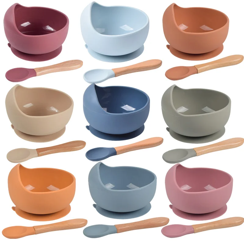 Baby Silicone Suction Bowl Children Waterproof FeedingTableware Spoon Baby Bowl Set Plates for Kids Food Supplement Training
Baby Silicone Suction Bowl Children Waterproof FeedingTableware Spoon Baby Bowl Set Plates for Kids Food Supplement Training