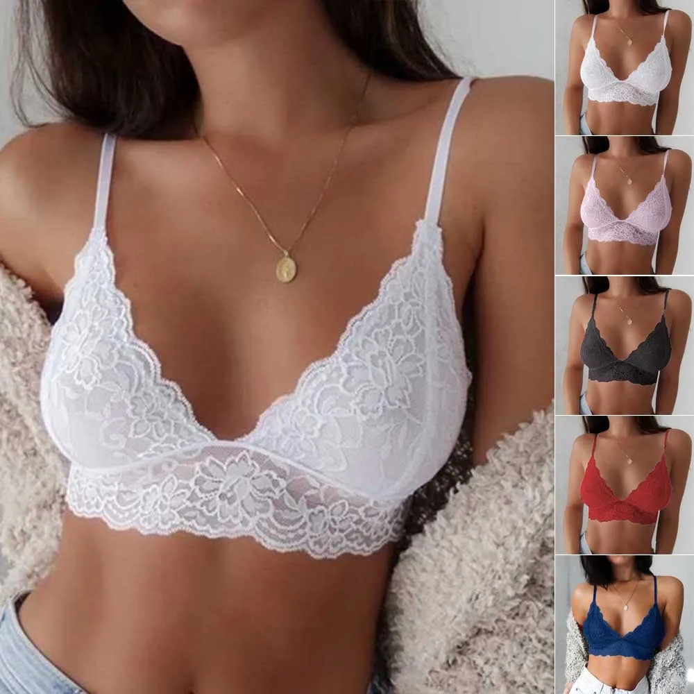 Women Sexy Lace Floral Sheer Bustier Crop Top Cami Vest Tank Bralette Bralet Bra Sexy Lace Brassiere Push Up Bralette With Pad
Women Sexy Lace Floral Sheer Bustier Crop Top Cami Vest Tank Bralette Bralet Bra Sexy Lace Brassiere Push Up Bralette With Pad