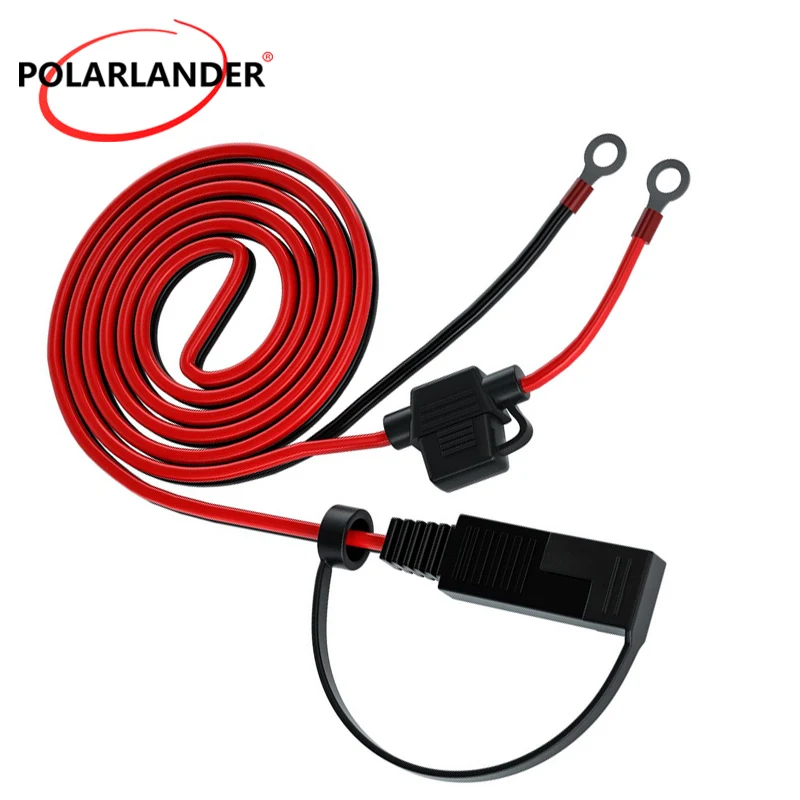 1.4m OT Terminal Cable with DC12V-24V PVC+copper CS-1423A1 Comes with Dustproof Cover Red and Black with SAE Socket + 10A Fuse
1.4m OT Terminal Cable with DC12V-24V PVC+copper CS-1423A1 Comes with Dustproof Cover Red and Black with SAE Socket + 10A Fuse