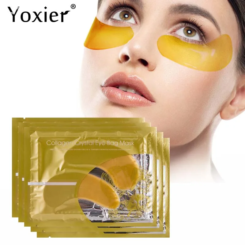 Yoxier 24k Gold Crystal Collagen Eye Mask Dark Circles Anti Aging Moisturizing Eye Bag Colageno Gel Eye Care 10Pcs=5Packs
Yoxier 24k Gold Crystal Collagen Eye Mask Dark Circles Anti Aging Moisturizing Eye Bag Colageno Gel Eye Care 10Pcs=5Packs