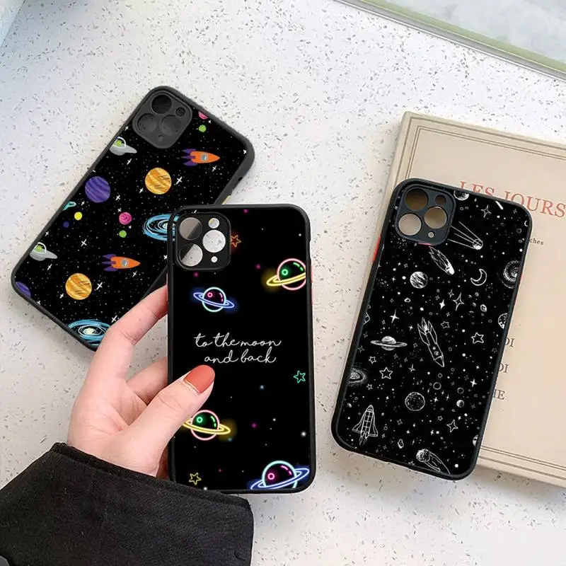 Outer Space Planet Stars Moon Spaceship Phone Case For iPhone 12 11 Mini Pro XR XS Max 7 8 Plus X Matte transparent cover
Outer Space Planet Stars Moon Spaceship Phone Case For iPhone 12 11 Mini Pro XR XS Max 7 8 Plus X Matte transparent cover