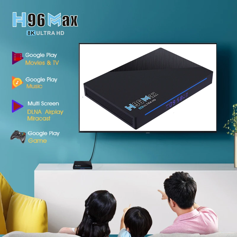 H96 MAX Smart TV Box Android 11 4GB RAM 32GB ROM RK3566 Support 60Fps 1080p 8K For Google Play Youtube H96Max Media Player
H96 MAX Smart TV Box Android 11 4GB RAM 32GB ROM RK3566 Support 60Fps 1080p 8K For Google Play Youtube H96Max Media Player