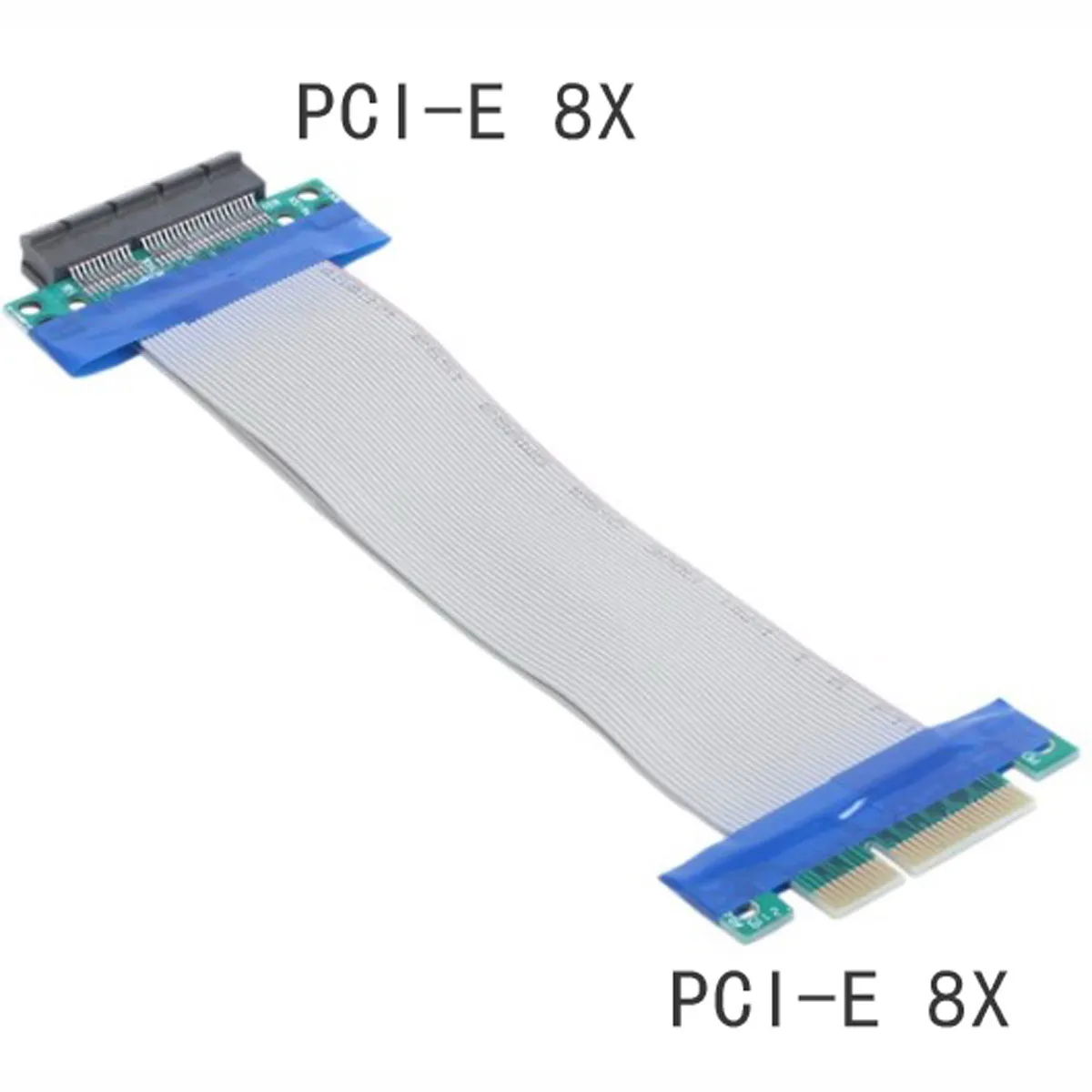 CY PCI-E Express 8X to 8x Male to Female Slot Riser Extender Card Ribbon Flexible Cable 20cm
CY PCI-E Express 8X to 8x Male to Female Slot Riser Extender Card Ribbon Flexible Cable 20cm