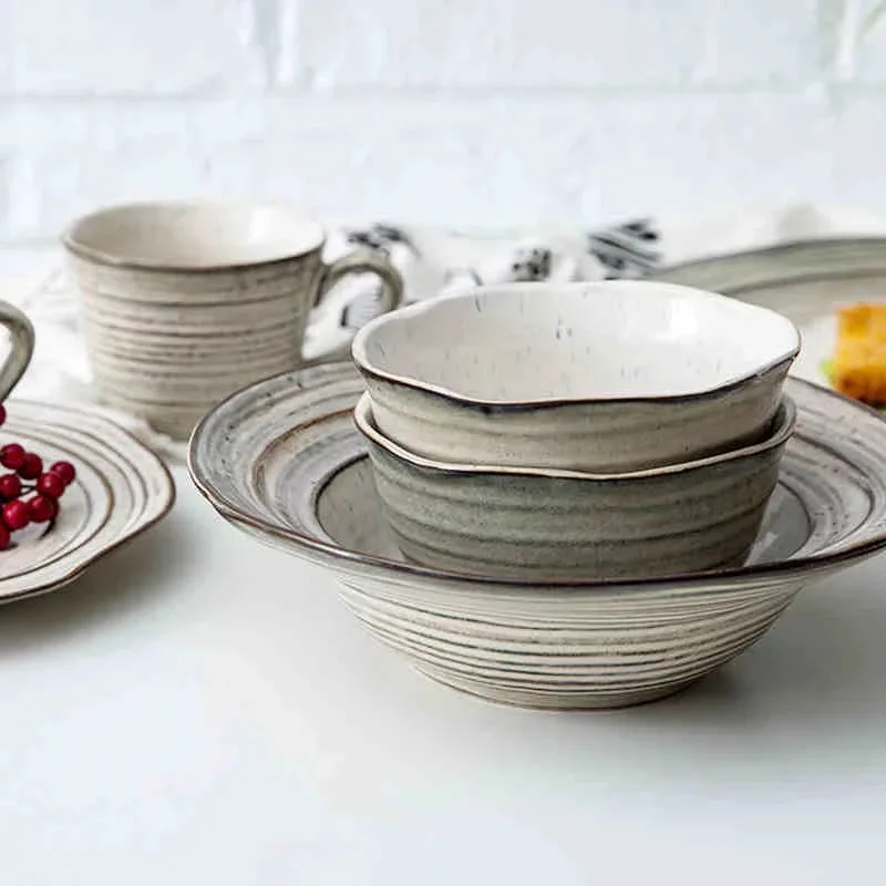 ANTOWALL Grace Salad Bowl Pasta Deep Plate Steak Plate Western Style Ceramic Nordic Dish
ANTOWALL Grace Salad Bowl Pasta Deep Plate Steak Plate Western Style Ceramic Nordic Dish