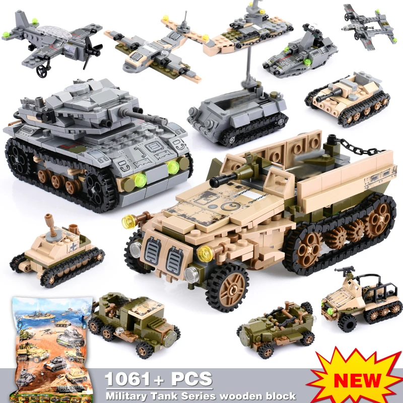 1061Pcs Military Iron Empire Tank Model Building Blocks Weapon Creator Army WW2 Soldiers Bricks Toys For Children
1061Pcs Military Iron Empire Tank Model Building Blocks Weapon Creator Army WW2 Soldiers Bricks Toys For Children