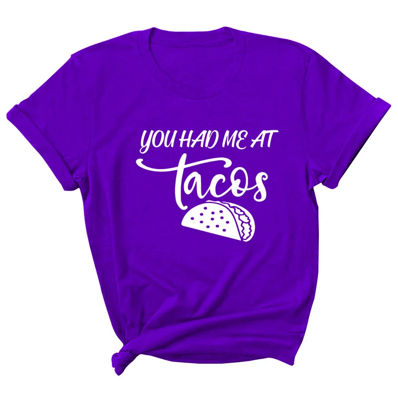 Tacos Letter Print Women T Shirt Short Sleeve ONeck Loose Women Tshirt Ladies Tee Shirt Tops Clothes Camisetas Mujer
Tacos Letter Print Women T Shirt Short Sleeve ONeck Loose Women Tshirt Ladies Tee Shirt Tops Clothes Camisetas Mujer