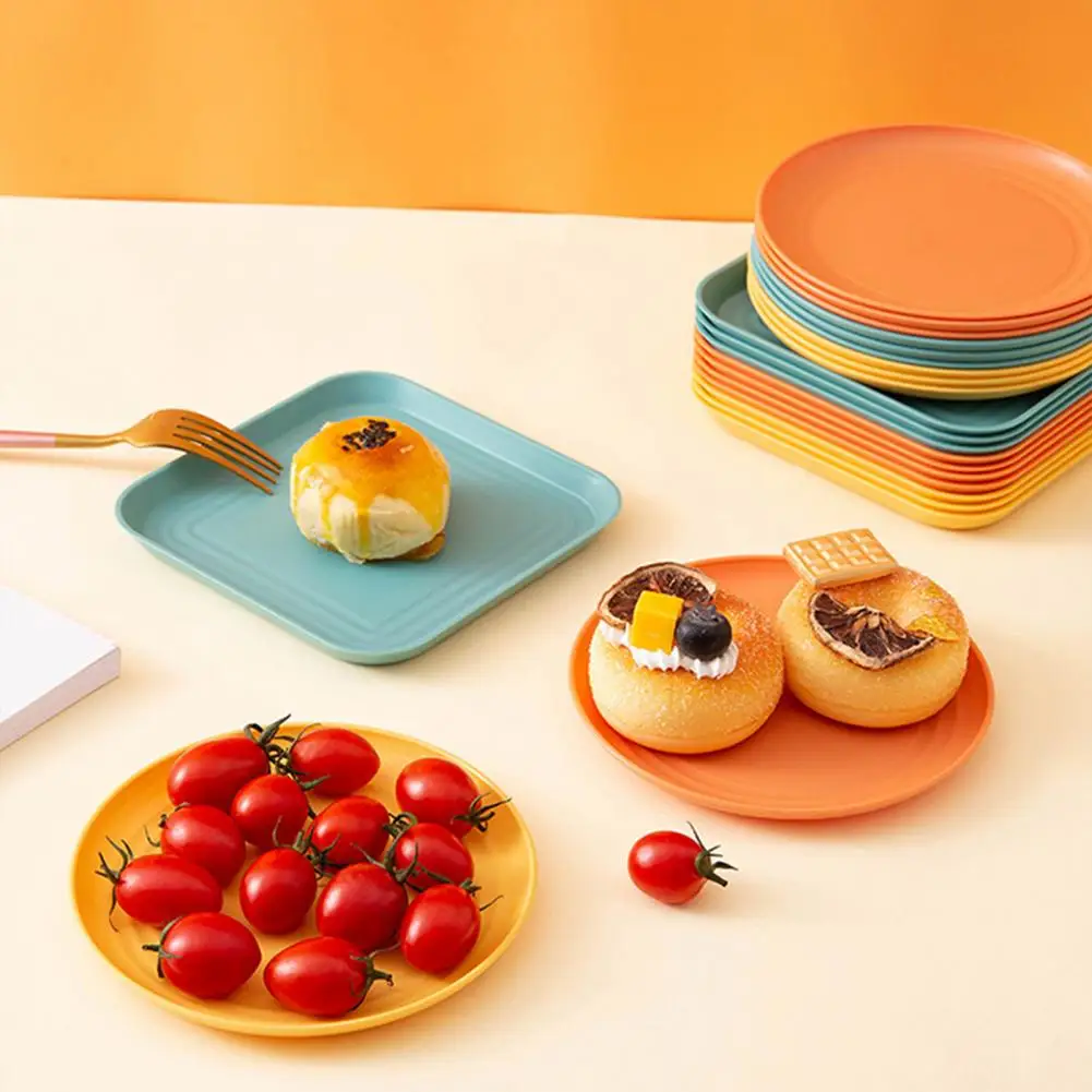 2Pcs Dinner Plate Stackable Anti-slip Base Plastic Home Resilient Kitchen Plate for Kitchen
2Pcs Dinner Plate Stackable Anti-slip Base Plastic Home Resilient Kitchen Plate for Kitchen