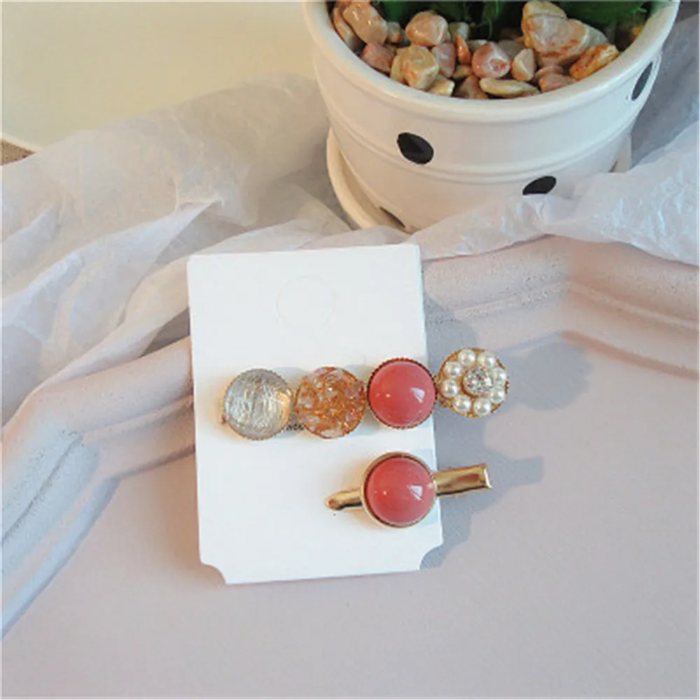 Japanese Crystal Ball Candy Color Hair Clip Set Bangs Clip Pearl Rhinestone Word Clip Side Clip Hair Accessories For Girls Women
Japanese Crystal Ball Candy Color Hair Clip Set Bangs Clip Pearl Rhinestone Word Clip Side Clip Hair Accessories For Girls Women