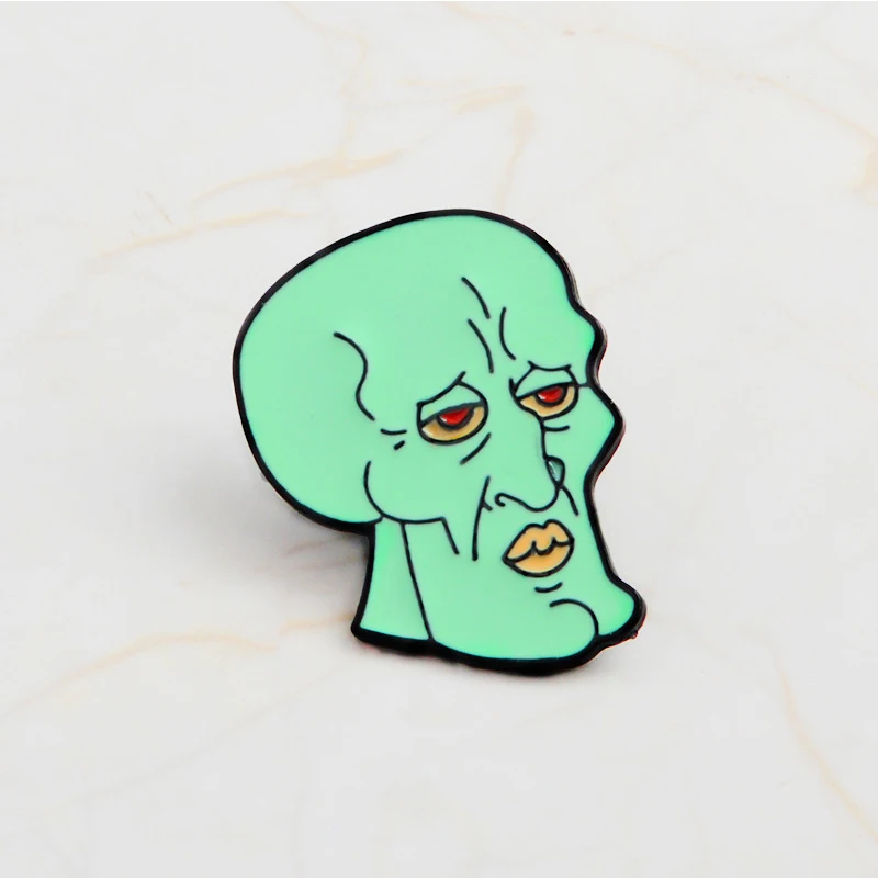 American Cartoon Badge Squidward Tentacles Green Alien Brooch Anime Accessories Badge For Backpack Briefcase
American Cartoon Badge Squidward Tentacles Green Alien Brooch Anime Accessories Badge For Backpack Briefcase