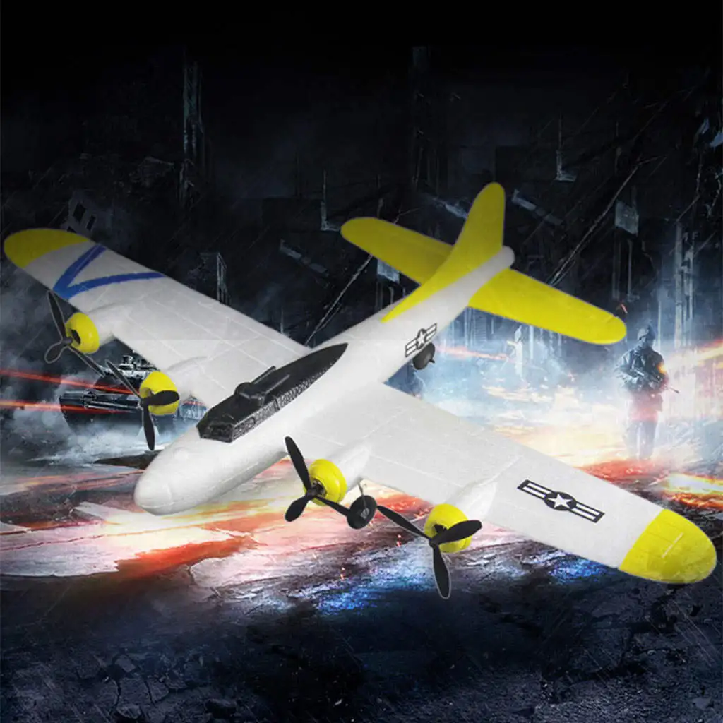 EPP Foam RC Aircraft 2.4G 2 Channel Radio Control Stunting Glider for Beginner Ready to Fly Easy to Control Airplane B17 Bomber
EPP Foam RC Aircraft 2.4G 2 Channel Radio Control Stunting Glider for Beginner Ready to Fly Easy to Control Airplane B17 Bomber