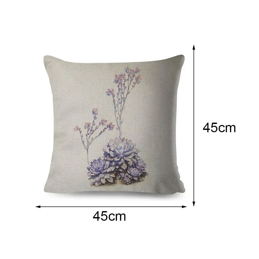 Nordic Style Watercolor Succulent Plants Pillow Case Polyester 45x45 Decor Cartoon Cactus Cushion Cover For Car Sofa Pillowcase
Nordic Style Watercolor Succulent Plants Pillow Case Polyester 45x45 Decor Cartoon Cactus Cushion Cover For Car Sofa Pillowcase