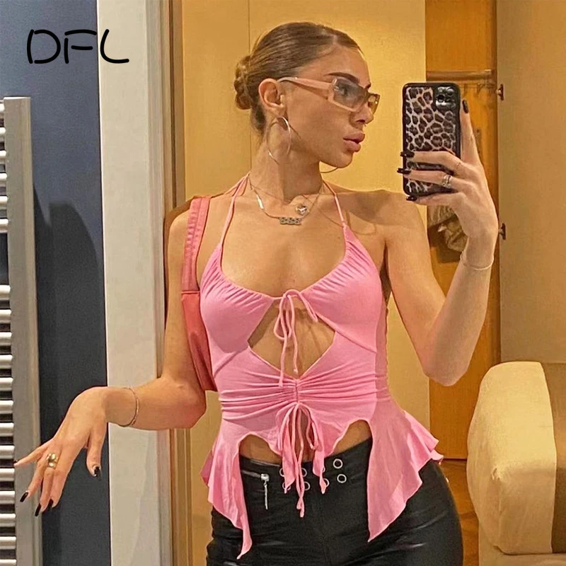 DFLlifes Hollow Out Bandage Women's Clothes Tanks and Camis Backless Solid Sexy Club Slim Fashion Spring Blouses Tank Tops 2022
DFLlifes Hollow Out Bandage Women's Clothes Tanks and Camis Backless Solid Sexy Club Slim Fashion Spring Blouses Tank Tops 2022