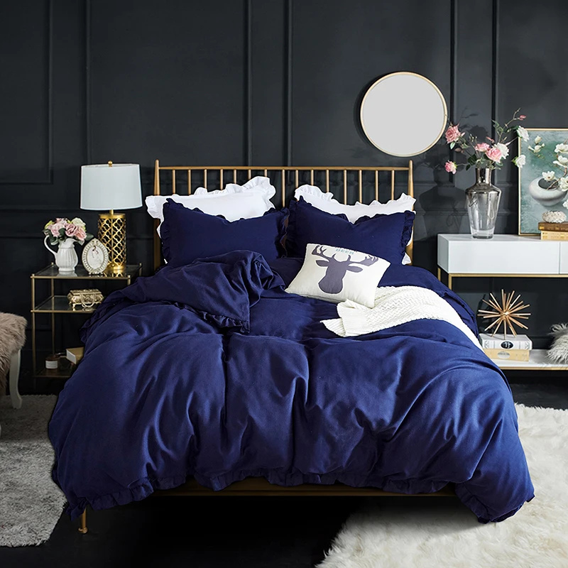 OXYGEN Solid Bedding set Princess style duvet cover set High Quality Lotus leaf lace polyester bed sheet set Twin Queen King
OXYGEN Solid Bedding set Princess style duvet cover set High Quality Lotus leaf lace polyester bed sheet set Twin Queen King