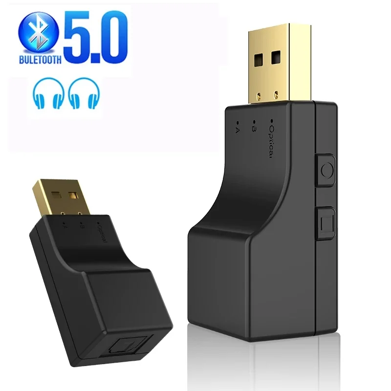 USB Bluetooth 5.0 Adapter Transmitter 2-in-1 Wireless Audio Adapter Low Latency Support One For Two For Computer PC Laptop
USB Bluetooth 5.0 Adapter Transmitter 2-in-1 Wireless Audio Adapter Low Latency Support One For Two For Computer PC Laptop