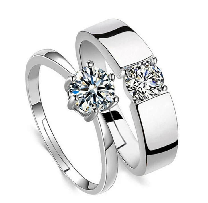 POPACC Classic 925 Sterling Silver Lovers' Wedding Rings Zircon CZ Rings For Men Women Valentine's Day Present
POPACC Classic 925 Sterling Silver Lovers' Wedding Rings Zircon CZ Rings For Men Women Valentine's Day Present