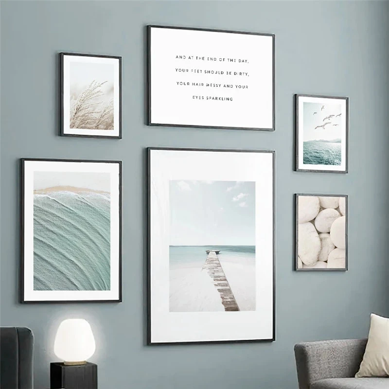 Beach Scenery Picture Canvas Painting Nordic Fresh Landscape Wall Art Poster And Print Home Decoration Painting For Modern Home. 
Beach Scenery Picture Canvas Painting Nordic Fresh Landscape Wall Art Poster And Print Home Decoration Painting For Modern Home.