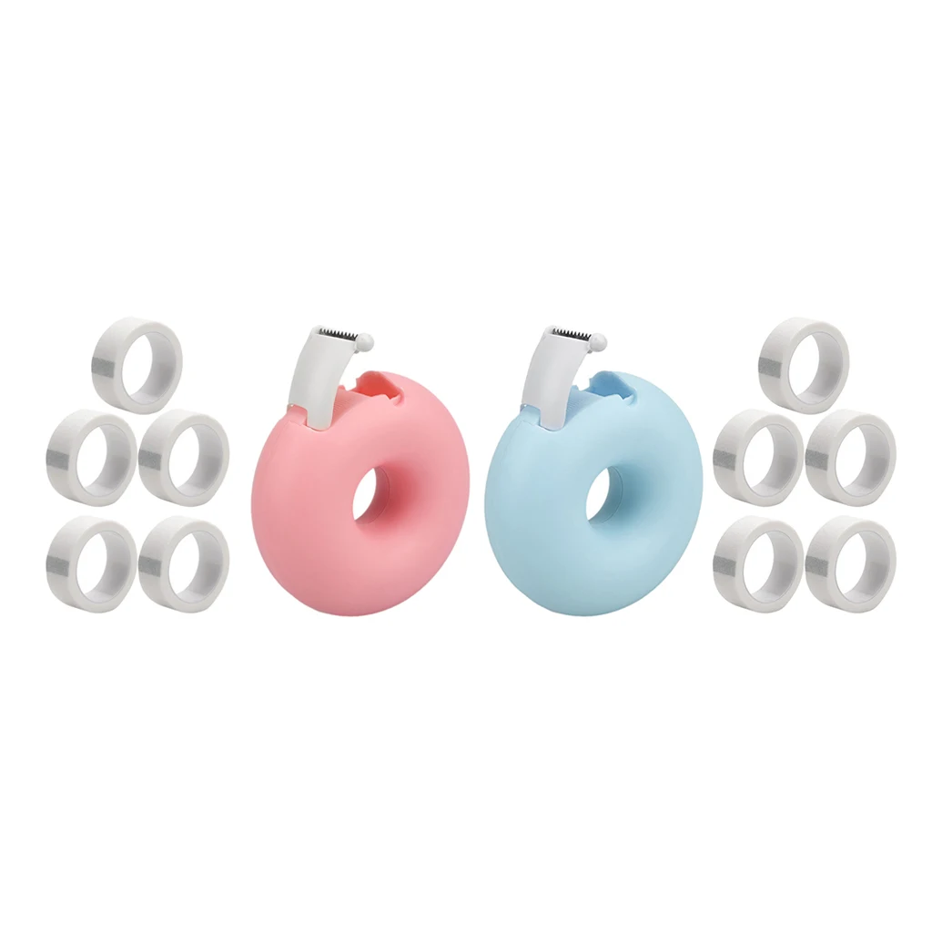 6x Donut Eyelash Tape Dispenser With Gauze Grafting Eyelashes Extension Tool 
6x Donut Eyelash Tape Dispenser With Gauze Grafting Eyelashes Extension Tool