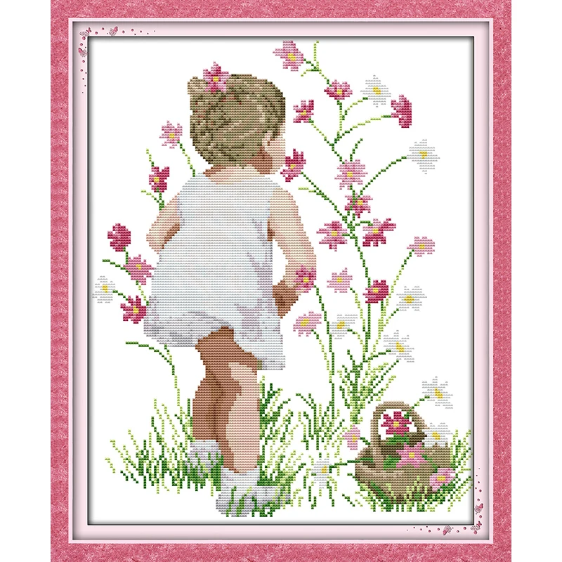 Joy Sunday The Fragrance Of Flowers Chinese Cross Stitch Kits Ecological Cotton Stamped Printed DIY Wedding Decoration For Home
Joy Sunday The Fragrance Of Flowers Chinese Cross Stitch Kits Ecological Cotton Stamped Printed DIY Wedding Decoration For Home