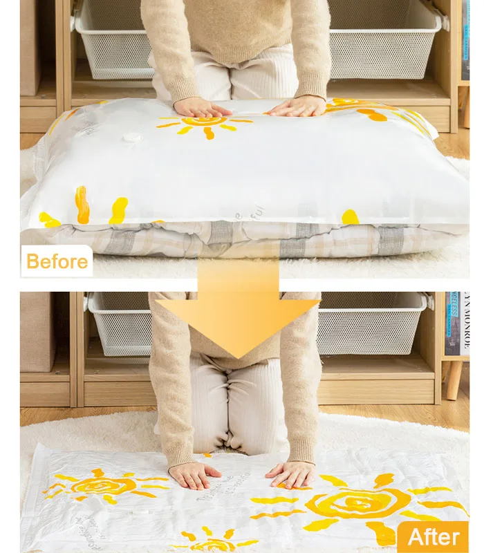 Sunshine Type Vacuum Bag Storage Bags Hand Compressed Bag Home Organizer for Closet Travel Clothes Quilt Seal Packet Space Saver
Sunshine Type Vacuum Bag Storage Bags Hand Compressed Bag Home Organizer for Closet Travel Clothes Quilt Seal Packet Space Saver