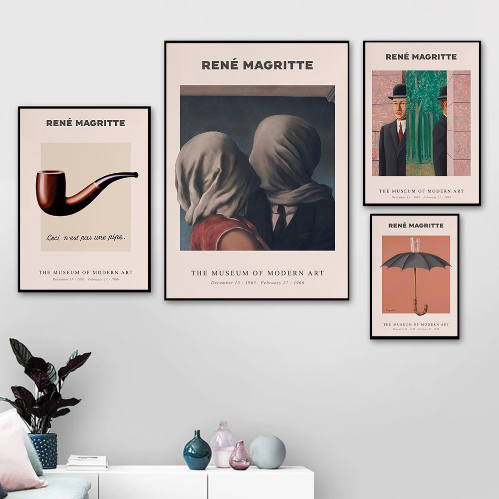 Rene Magritte Artist Surrealist Scandinavian Oil Painting on Canvas Posters and Prints Cuadros Wall Art Pictures For Living Room
Rene Magritte Artist Surrealist Scandinavian Oil Painting on Canvas Posters and Prints Cuadros Wall Art Pictures For Living Room