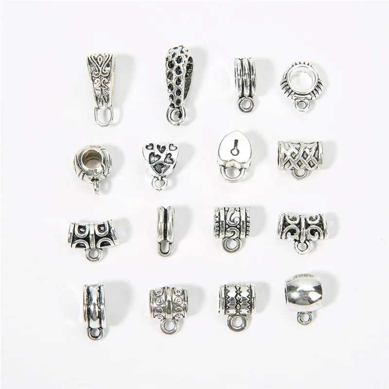 20pcs/lot Metal Necklace Pendants Clips Clasps Connectors Antique Silver Charm Pendant Bails Clasps For Diy Jewelry Accessories
20pcs/lot Metal Necklace Pendants Clips Clasps Connectors Antique Silver Charm Pendant Bails Clasps For Diy Jewelry Accessories