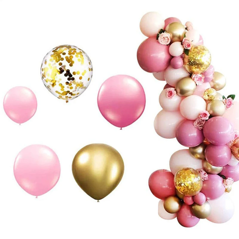 Pink Balloon Flower Garland Arch Kit Pink Gold Confetti Balloons for Parties Birthday Wedding Baby Party Balloons Decor
Pink Balloon Flower Garland Arch Kit Pink Gold Confetti Balloons for Parties Birthday Wedding Baby Party Balloons Decor