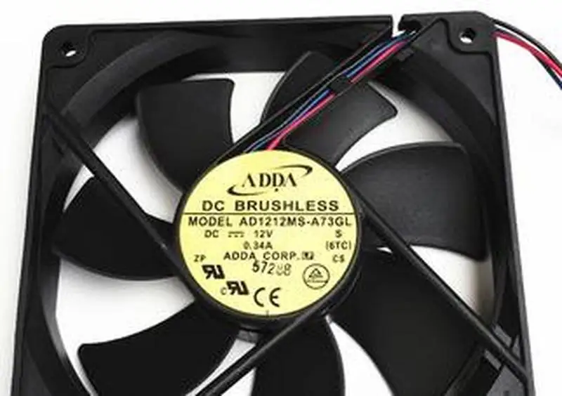 Для ADDA 12025 DC12V AD1212MS A73GL 3 line 12 см тихий кабинет охлаждающий вентилятор|Чистящие