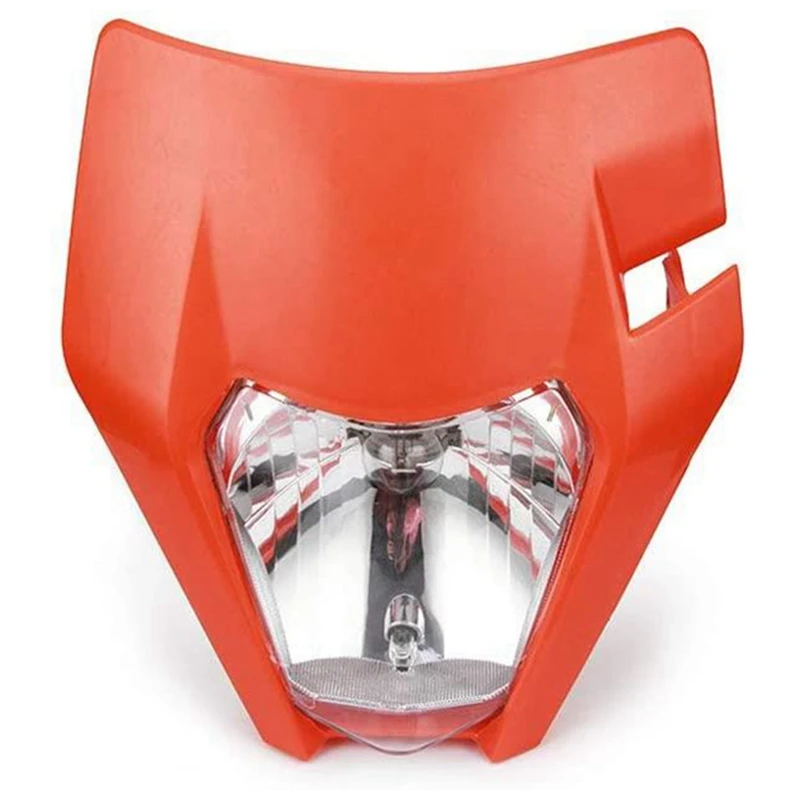 Motorcycle Bike Headlight Light Bulb Motocross Headlight Cover Kit Universal for KTM Honda Yamaha Suzuki, Orange
Motorcycle Bike Headlight Light Bulb Motocross Headlight Cover Kit Universal for KTM Honda Yamaha Suzuki, Orange