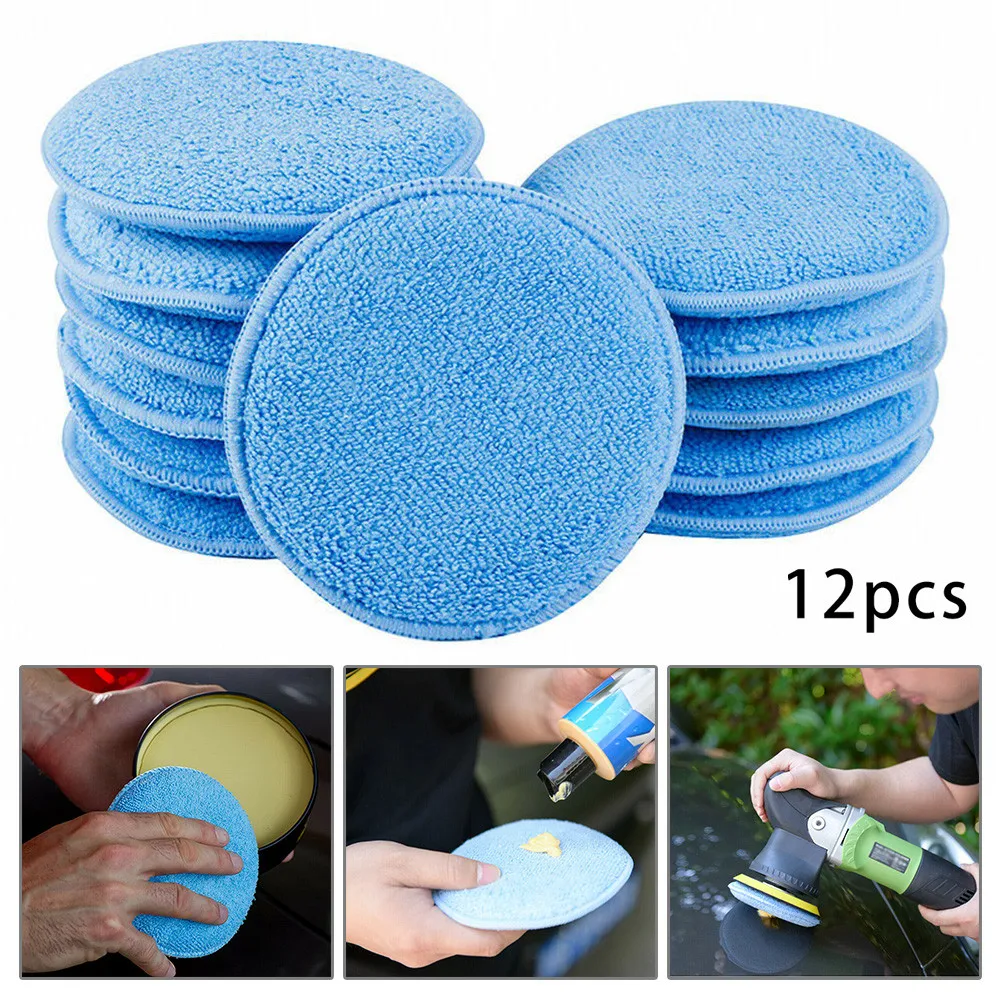 Waxing Sponge 12PCS 5inch Round Microfiber Foam Sponge Polish Wax Applicator For Car Detailing Cleaning Pad Waxing
Waxing Sponge 12PCS 5inch Round Microfiber Foam Sponge Polish Wax Applicator For Car Detailing Cleaning Pad Waxing