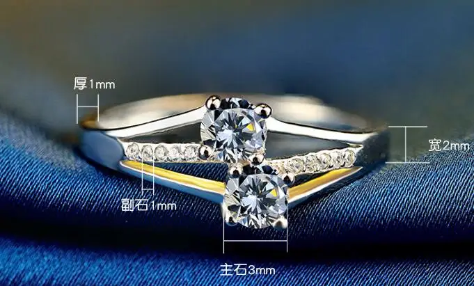 YBB311 S925 Sterling Silver Ring lady ring zircon ring wedding engagement birthday party gift 
YBB311 S925 Sterling Silver Ring lady ring zircon ring wedding engagement birthday party gift