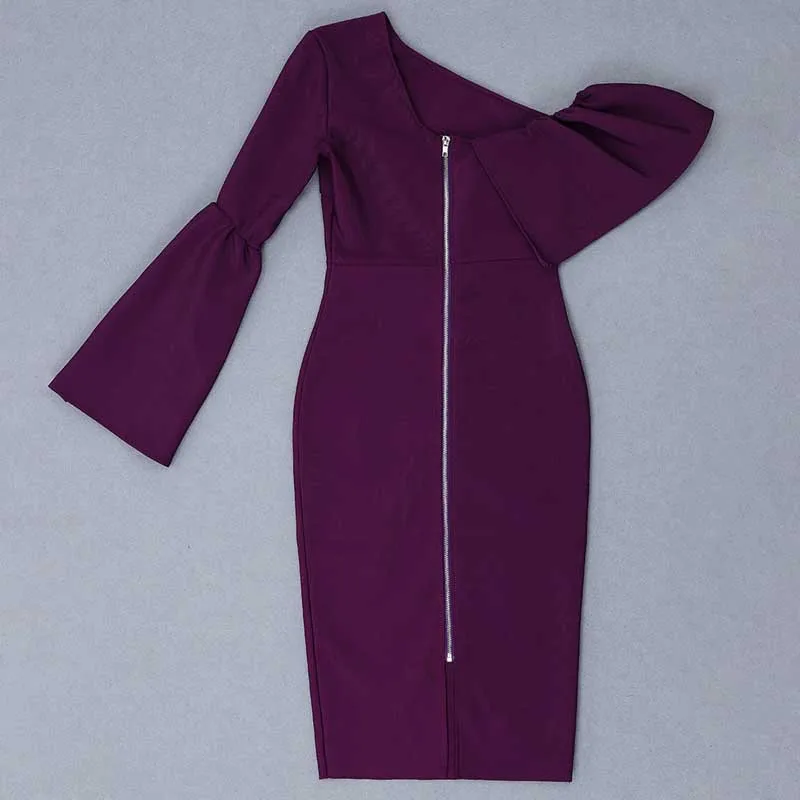 Wholesale 2020 woman's dress Purple Shoulder Trumpet sleeve fashion celebrity boutique cocktail party bandage dress
Wholesale 2020 woman's dress Purple Shoulder Trumpet sleeve fashion celebrity boutique cocktail party bandage dress