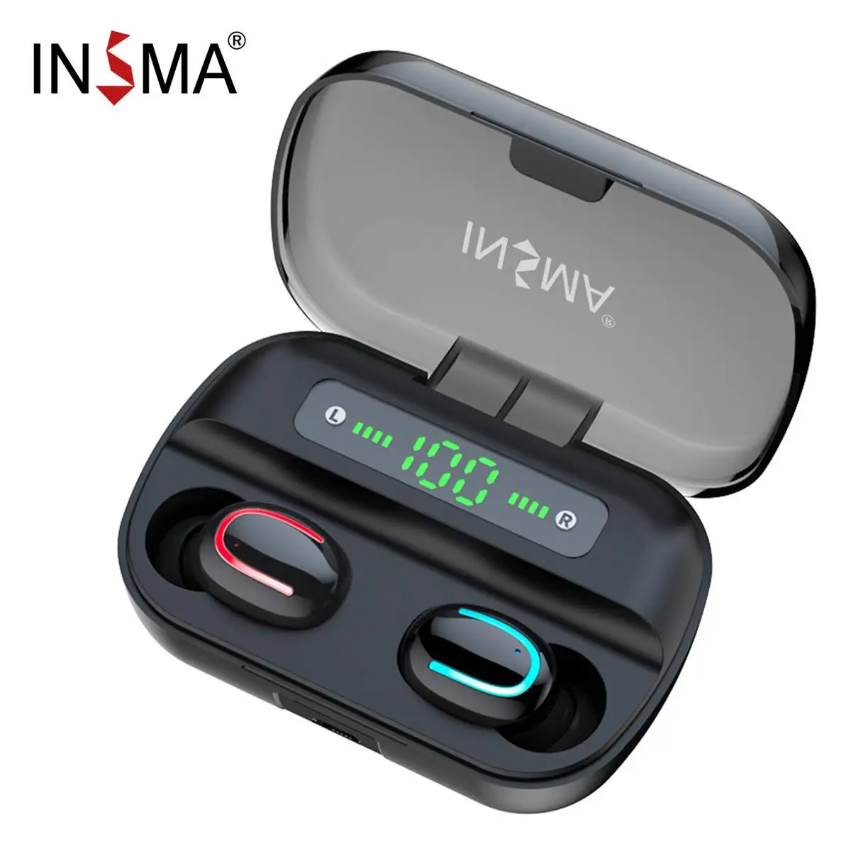 INSMA VFM-2 Смарт bluetooth 5,0 наушники-вкладыши TWS с наушники цифровой Дисплей Беспроводной стерео наушники с 4000 мА/ч, Мощность банк наушники
INSMA VFM-2 Смарт bluetooth 5,0 наушники-вкладыши TWS с наушники цифровой Дисплей Беспроводной стерео наушники с 4000 мА/ч, Мощность банк наушники