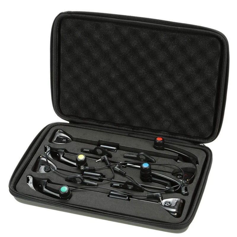 4Pcs LED Color Carp Fishing Swingers Set Indicator Bite Alarm Zipped Protection Fishing Case
4Pcs LED Color Carp Fishing Swingers Set Indicator Bite Alarm Zipped Protection Fishing Case