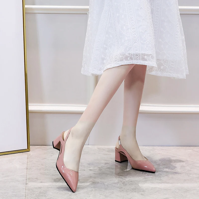 Thick Heel Pumps Women Pointed Toe Summer Autumn Female Sandals Party Stilettos Shoes Large Size 43 Fashion New Arrival 2021
Thick Heel Pumps Women Pointed Toe Summer Autumn Female Sandals Party Stilettos Shoes Large Size 43 Fashion New Arrival 2021