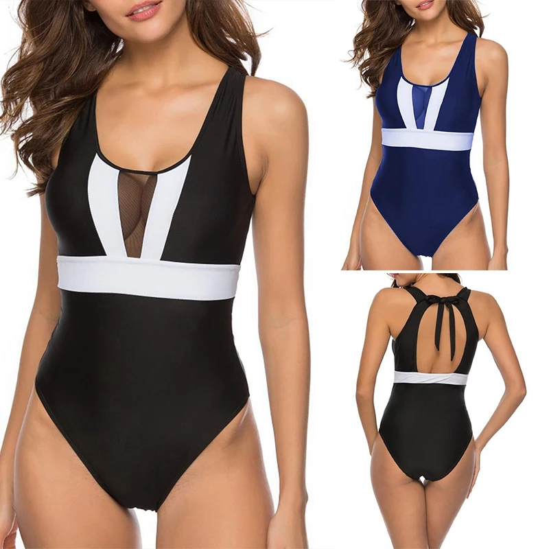 Women Sexy One Piece Swimsuit Halter Plunge O Neck Swimwear Hollow Out Bathing Suit
Women Sexy One Piece Swimsuit Halter Plunge O Neck Swimwear Hollow Out Bathing Suit