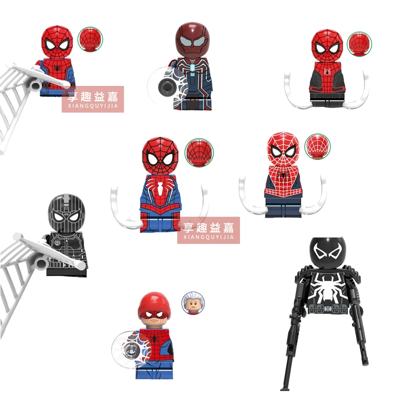 X0280 Spider Man Building Blocks Bricks Mini Action Figures Heads series Educational Kids Toys Birthday Gifts
X0280 Spider Man Building Blocks Bricks Mini Action Figures Heads series Educational Kids Toys Birthday Gifts