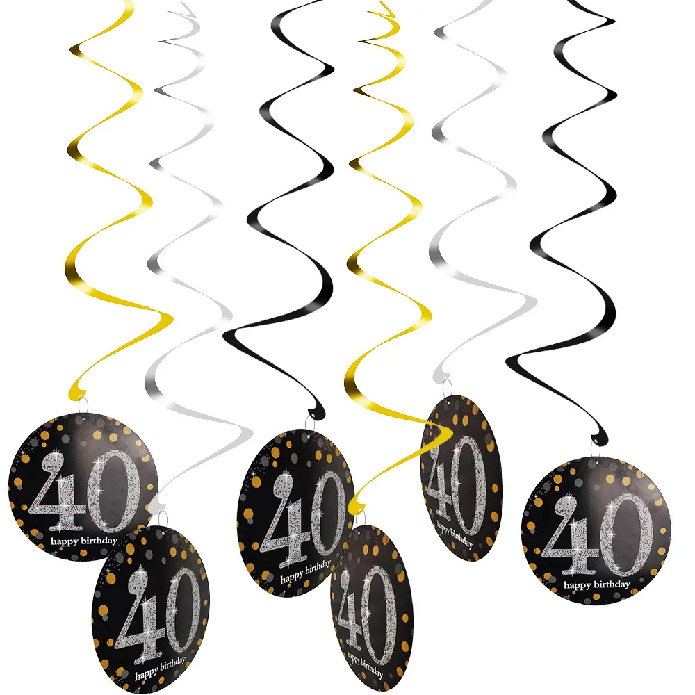 Воздушные шары в виде 40-го дня рождения украшения для вечеринки честь Дня