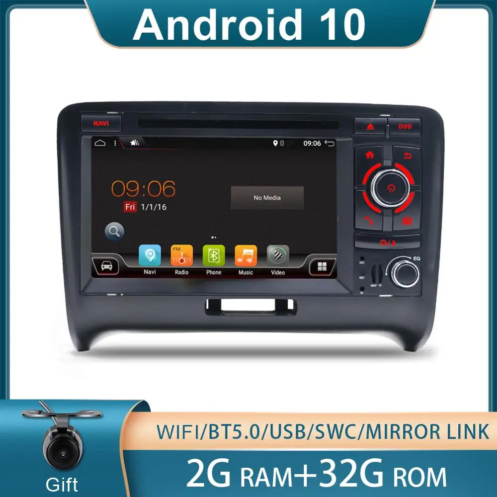 2 DIN Android 10 Автомобильный GPS Стерео Радио мультимедийный плеер для Audi TT MK2 8J 2006-2012 Авторадио GPS Мультимедиа с Wi-Fi BT GPS
2 DIN Android 10 Автомобильный GPS Стерео Радио мультимедийный плеер для Audi TT MK2 8J 2006-2012 Авторадио GPS Мультимедиа с Wi-Fi BT GPS
