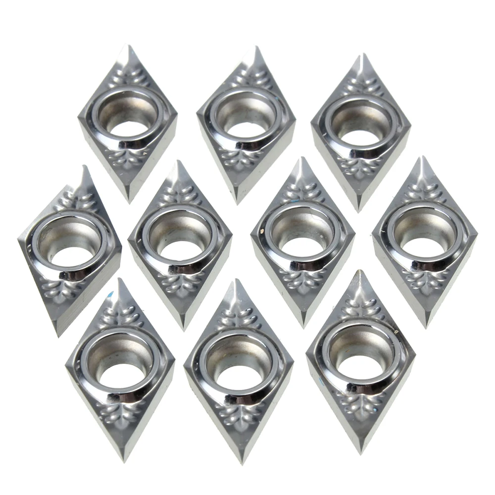 10Pcs Silver Blades DCGT11T304-AK H01 / DCGT32.51-AK H01 Carbide Inserts Used for Aluminum Alloy
10Pcs Silver Blades DCGT11T304-AK H01 / DCGT32.51-AK H01 Carbide Inserts Used for Aluminum Alloy