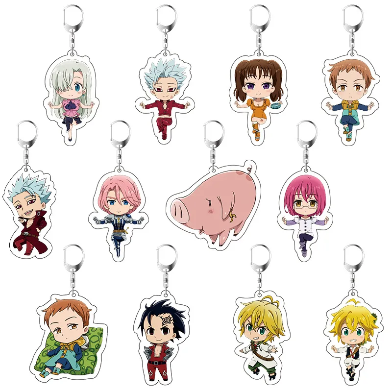 Anime seven deadly bag Car Key Pendants Keychain Fashion Cartoon Figure Acrylic Keyrings
Anime seven deadly bag Car Key Pendants Keychain Fashion Cartoon Figure Acrylic Keyrings