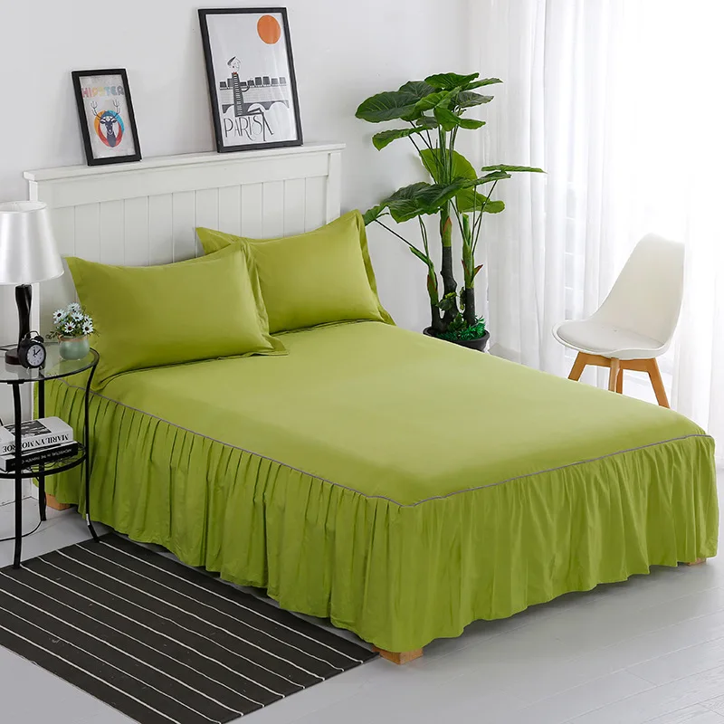 Cotton Bedding Solid Ruffled Bed Skirt Pillowcases Green Sheets Mattress Full Size Twin Queen Cover King bedspreads Bed Skirt
Cotton Bedding Solid Ruffled Bed Skirt Pillowcases Green Sheets Mattress Full Size Twin Queen Cover King bedspreads Bed Skirt