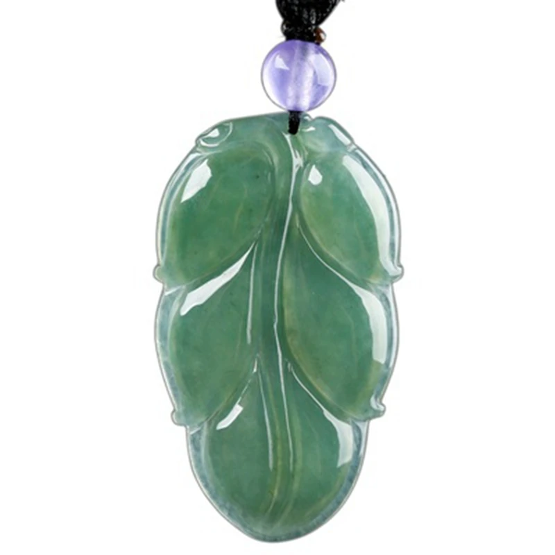 Women's Burmese Natural Jadeite Leaf Pendant Necklace Birthday Valentine's Day Anniversary Gift
Women's Burmese Natural Jadeite Leaf Pendant Necklace Birthday Valentine's Day Anniversary Gift