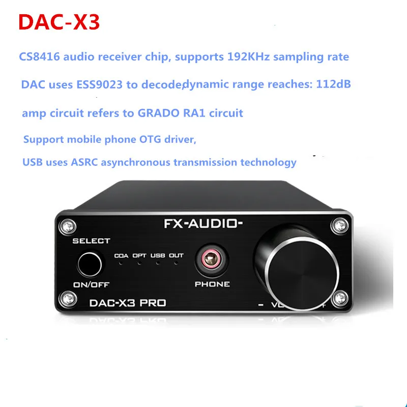 NEW MINI DAC-X3 CS8416 + ES9023 Fiber Coaxial USB Decoder 24BIT / 192Khz DAC Headphone Decoder audio amplifiers
NEW MINI DAC-X3 CS8416 + ES9023 Fiber Coaxial USB Decoder 24BIT / 192Khz DAC Headphone Decoder audio amplifiers